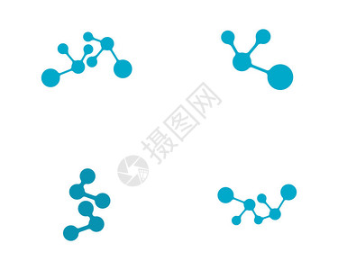 分子符号标志识徽标签模板图片