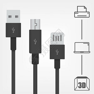 usb矢量图标图片-usb矢量图标素材图片大全-摄图网