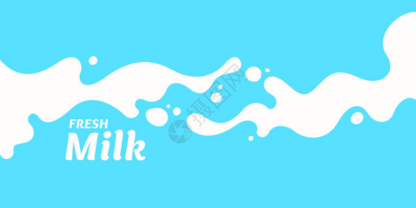 现代鲜奶海报图片