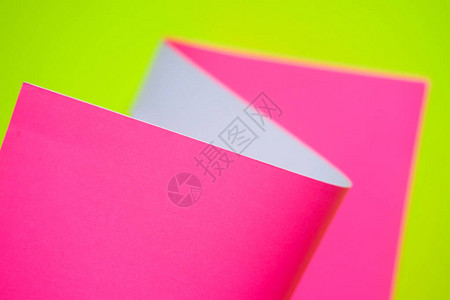 粉色和黄色设计纸的抽象化单色纸图片