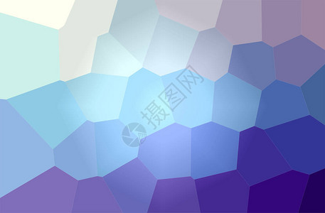 蓝色和紫色巨型六边形背景的抽象插图图片