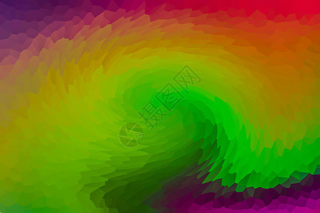 多面背景抽象多面彩色基础隧道混合黄色绿渐变与亮橙图片