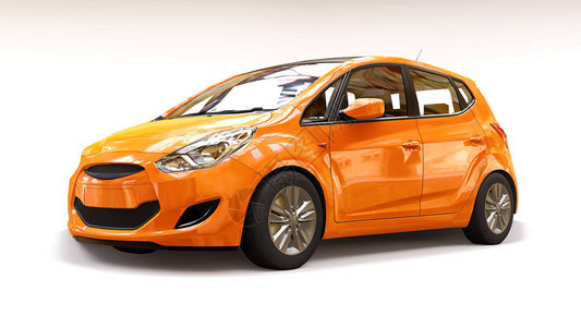 橙色城市汽车空白表面供你创作设计背景图片