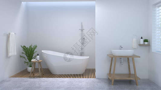 室内卫生间清洁厕所淋浴室现代设计3d复制空间背景白图片