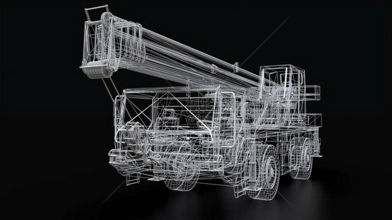 Mesh移动起重机三维图片