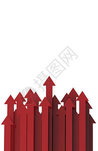 红箭不断增长的商业背景背景图片