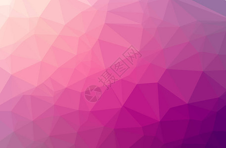 抽象粉红色水平低聚背景的插图美丽的多边形设计模式对图片