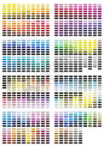 颜色引用插图所有阴影从100图片