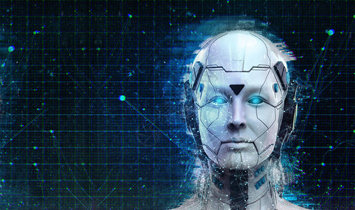 科技机器人科幻女机器人android背景人形工智能壁纸图片