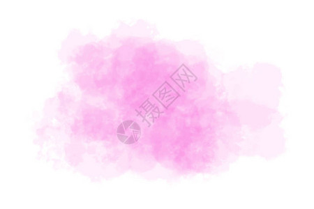 白色背景上的抽象粉红色水彩图片