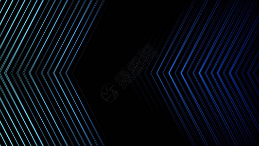 深圳市创辉蓝色移动箭头由黑色背景上的交叉窄线形成图片