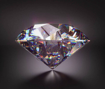 带有剪切蒙版的巨型钻石宝包括剪切路径的3D插图背景图片