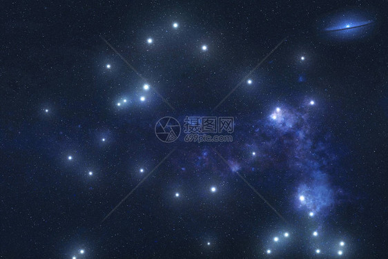 外层空间的奥菲丘斯星座群Zodiac信号Ophiuchus星群体该图像的要素由美图片