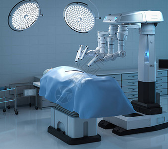 医疗技术概念在手术室使用3D图片