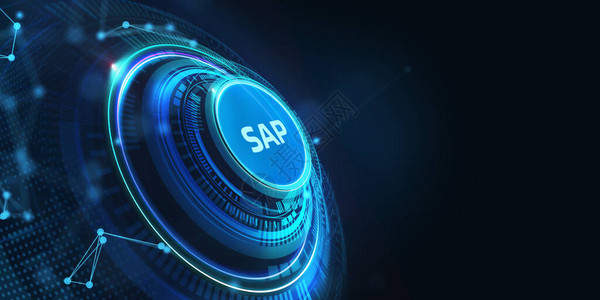SAP系统软件自动化概念在虚拟屏幕数据中心商业现代技术互联图片