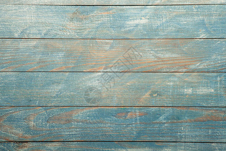 带有结和钉孔的复古蓝色木材背景纹理旧漆木墙蓝色抽象背景老式木制深蓝色水平板带有复制空间的前视图背景图片
