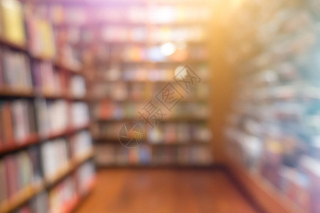 图书馆仿古传统纸质书店架类堆书的模糊背景呈现数字技术世界抽象智慧能背景图片