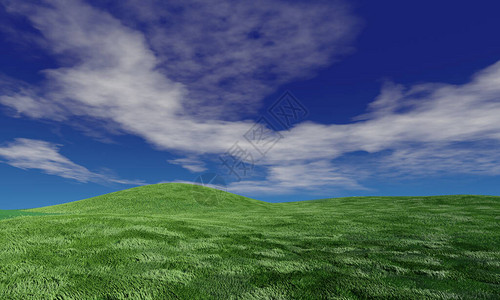 蓝天和美丽的云彩与草甸和阳光夏季海报的平原风景背度假的最佳景观绿草场和蓝天白云的图片图片
