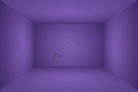 工作室背景概念产品的抽象空光渐变紫色工作室背景图片
