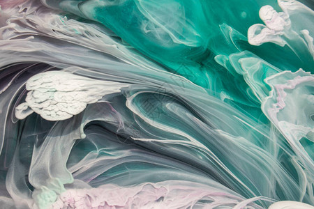 Petri艺术一种现代绘画技术五颜六色的抽象环氧树脂宏观照片由分形花制成的装饰纹理背景图片
