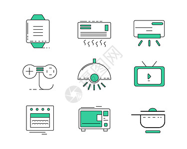 ui设计空调icon插画_ui设计空调icon卡通_ui设计空调icon插图_手绘_板绘_摄图网