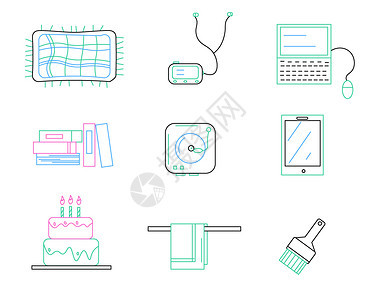 生活主题生活矢量元素套图2图片