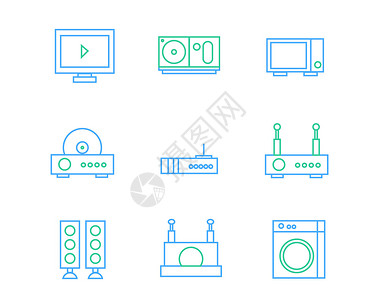 彩色电子设备图标矢量SVG图标元素套图4图片