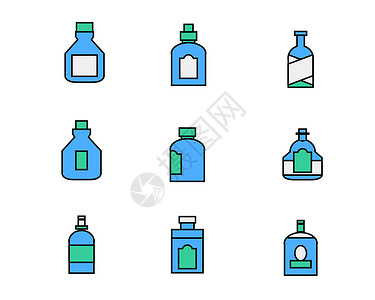 彩色酒水饮料图标矢量SVG图标元素套图9图片