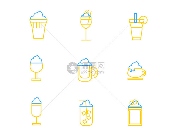 彩色酒水饮料图标矢量SVG图标元素套图11图片