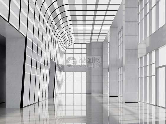 3D大气光影几何建筑空间图片