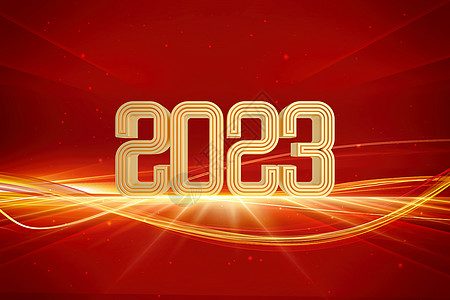 红金大气兔年背景兔年大气红色2023设计图片