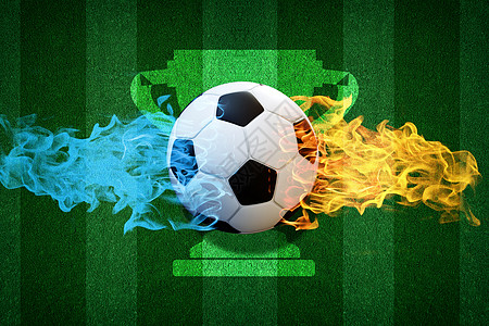 运动体育世界杯创意足球博弈设计图片