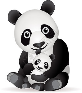 可爱的熊猫和宝图片