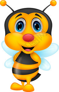 可爱蜜蜂卡通图片