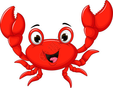 可爱的卡通螃蟹为你设计的图片