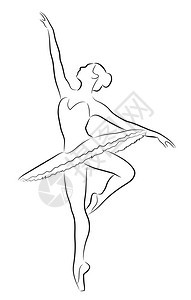 舞蹈芭蕾舞女演员插图图片