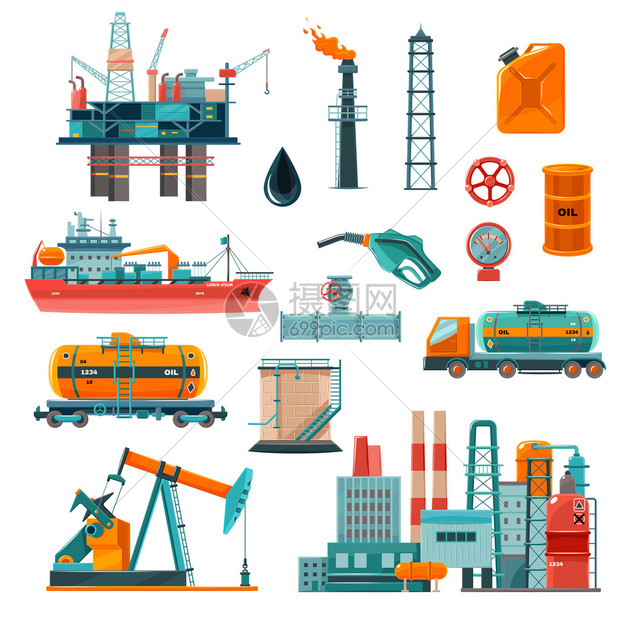 石油工业卡通形象图片