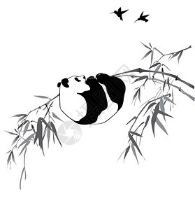 熊猫在竹科图片