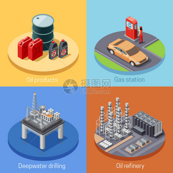 石油工业等距4Icos广场图片