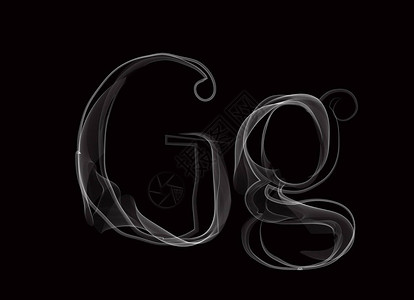 岚字体键入字母Gg图片