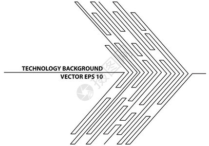 抽象黑线箭头电路未来技术网络互联网图形设图片
