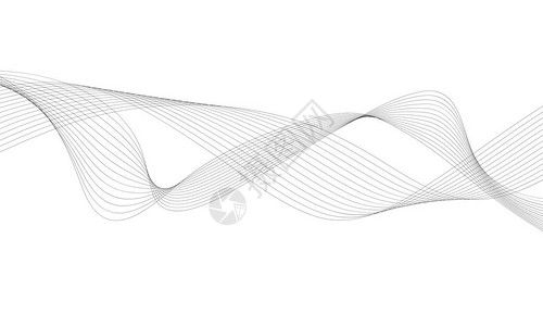 抽象的波的设计元素数字频率跟踪的均衡器程式化的线背景矢量图使用混合工具创建的行波弯曲的波浪线滑的条纹图片