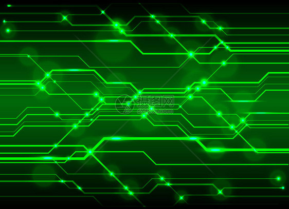 高科技电路板背景技术绿色电路abs图片
