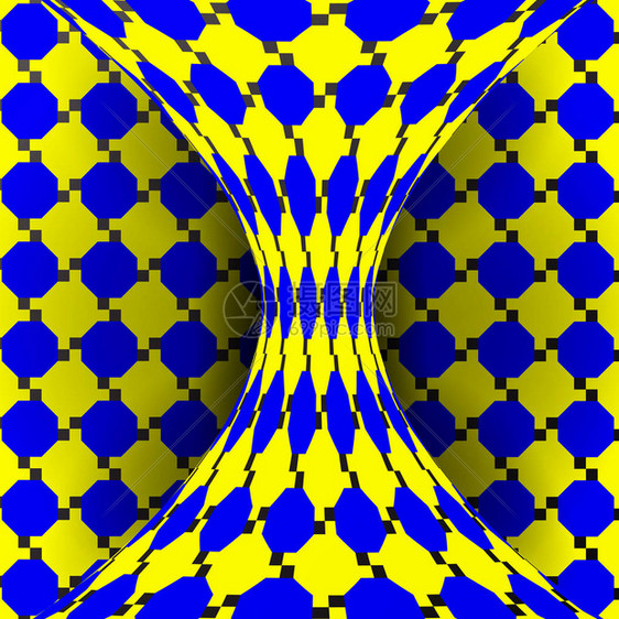 幻觉向量光学3d艺术旋转动态光学效应漩涡幻觉几何魔术背景插图图片