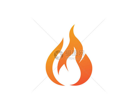 火火焰logo模板矢量图片