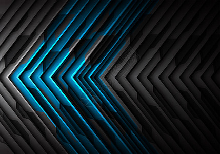 抽象蓝灰色金属箭图案3d设计现代未来主义背景向量图片