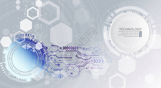 抽象的技术背景与各种技术元素结构模式技术背景矢量图片
