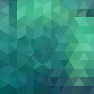 绿色蓝色几何形状的背景抽象三角几何背景马赛克图案矢量Eps图片