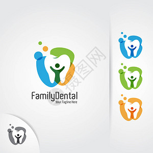 牙科标志设计牙医牙科诊所和牙科护理的牙齿和图片