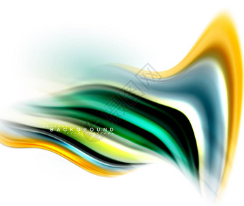 液体液体混合颜色概念在浅灰色背景波浪和漩涡曲线流线时髦抽象布局模板为商务展示app壁纸海报或墙纸图片